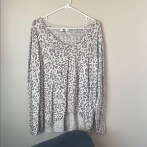 Old Navy cheetah print sweater